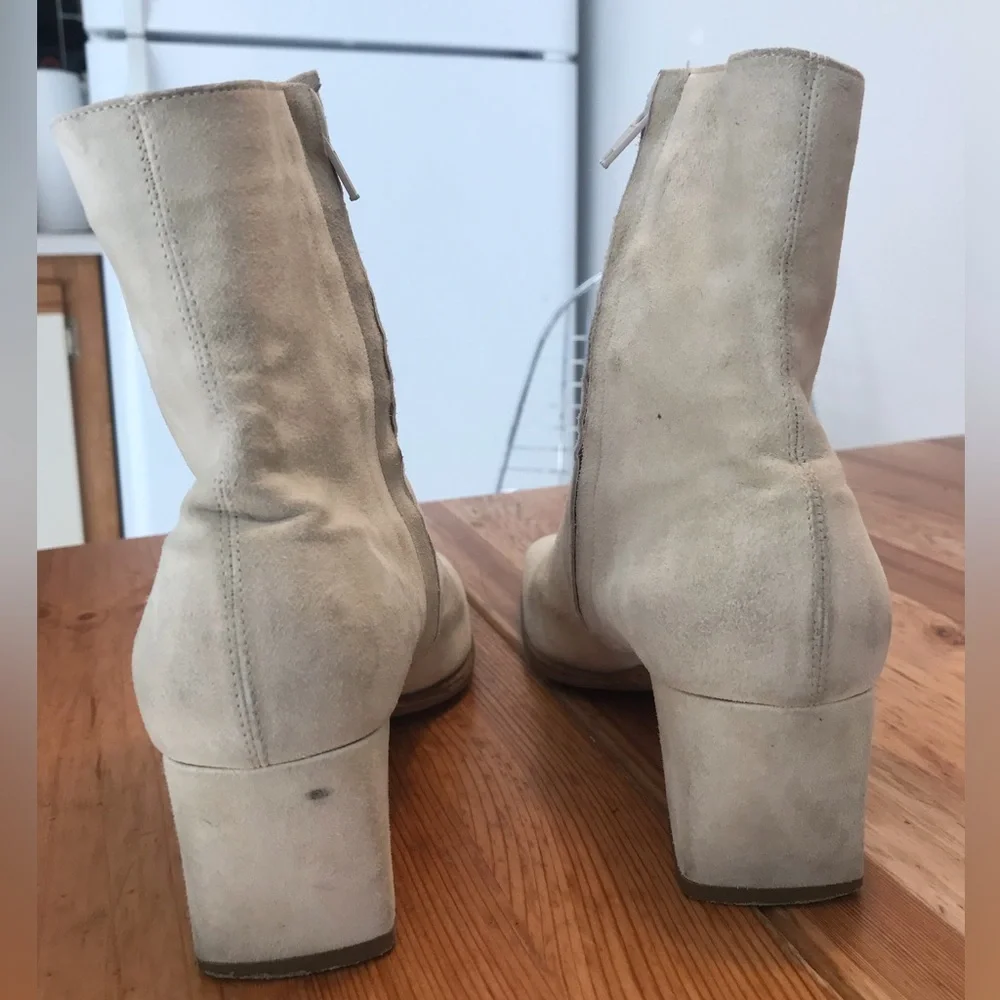 Pverdi paris cream suede boots - Picture 2 of 6